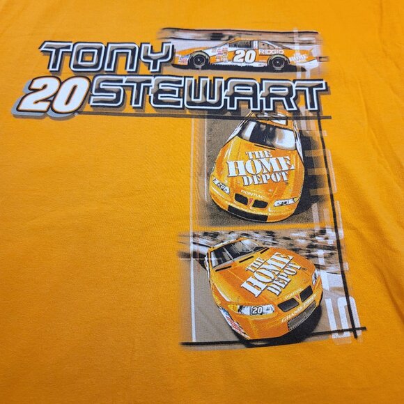Vintage 2002 Tony Stewart NASCAR T-Shirt Large Competitors View Cotton USA - Picture 4 of 6